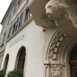 Eingang Rathaus Glashütte Eingang Rathaus Glashütte