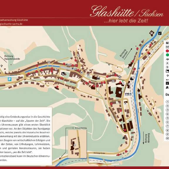 Stadtplan Glashütte