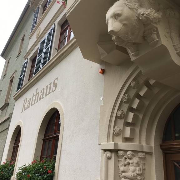 Eingang Rathaus Glashütte Eingang Rathaus Glashütte